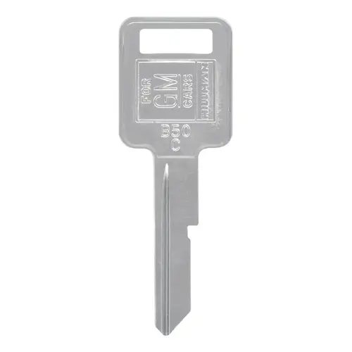 Key Blank Automotive Single For GM Silver - pack of 10