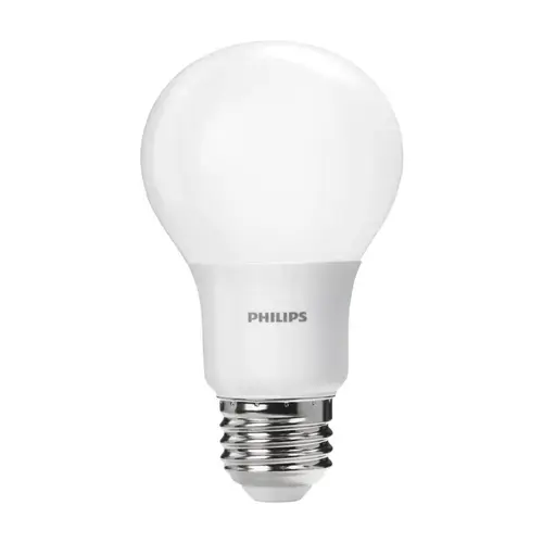 Philips 554618 60W Equivalent Daylight A19 Medium LED Light Bulb Frosted - pack of 4