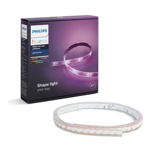 Philips 555334 LED Smart Lightstrip Plus Hue Connector White and Color Ambiance Clear