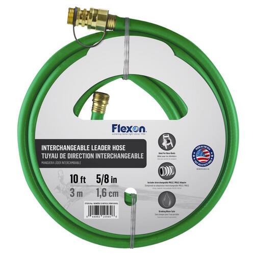 Flexon REM10ACE Leader Hose 5/8" D X 10 ft. L Medium Duty Green Green