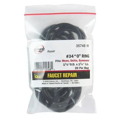 O-Ring 1-1/2" D X 1-1/4" D Rubber - pack of 400