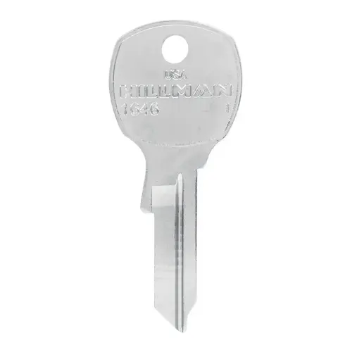 Key Blank Traditional Key Mailbox 1646 Single For USPS Locks Nickel - pack of 10