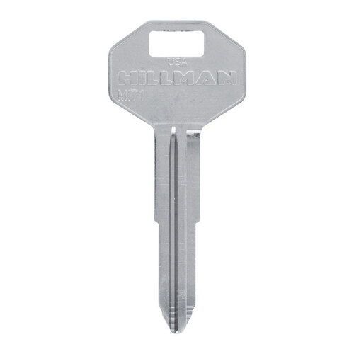 Key Blank Automotive Double For Mitsubishi Silver - pack of 10