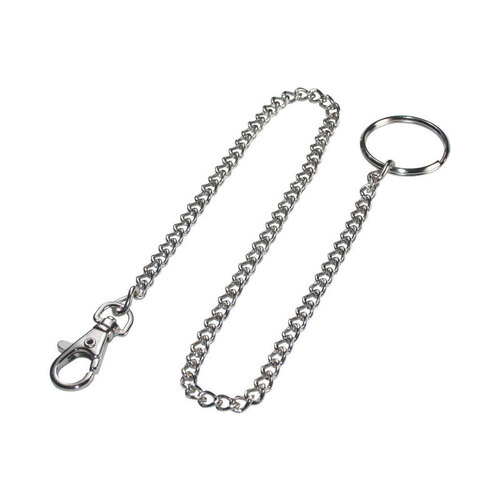 Hillman 711071 Key Chain Metal Silver Belt Hooks/Pocket Chains Silver