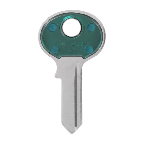 Key Blank ColorPlus Traditional Key Padlock Single Green/Silver - pack of 5