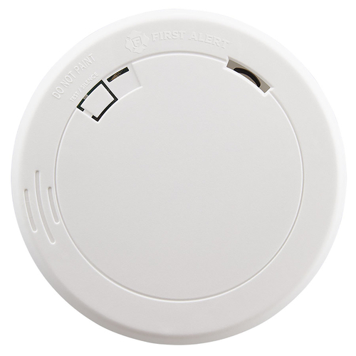 Smoke Alarm, 3 V, Photoelectric Sensor, 85 dB, Alarm: Audible Beep, Ceiling, Wall Mounting White