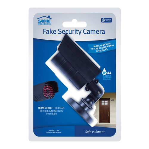 Sabre HS-FSCR-B Fake Security Camera Black Plastic Black
