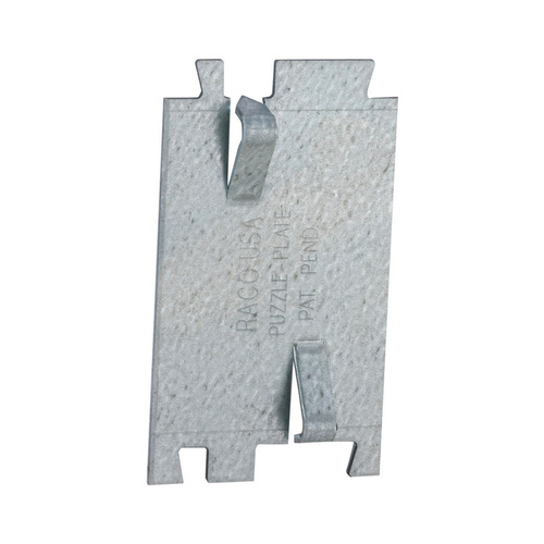 Cable Protector Plate, 2.75 x 1-1/2 In. Silver