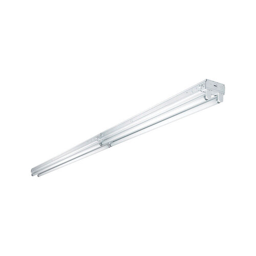 Fluorescent Strip Light, 120 V, 4-Lamp, T8 Bulb White