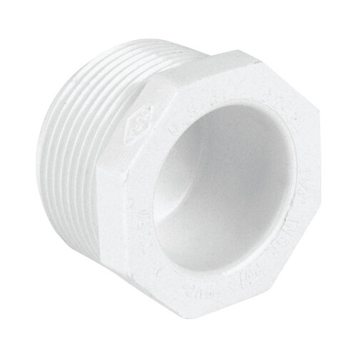 Dura 450-015 Plug Schedule 40 1-1/2" MIPT T PVC