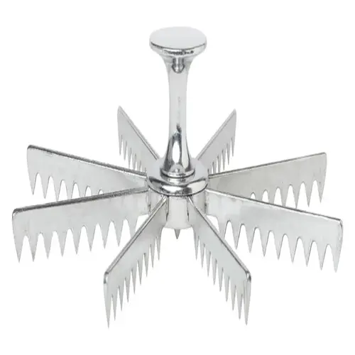 Pie Cutter 4" W X 8" L Silver Stainless Steel Silver