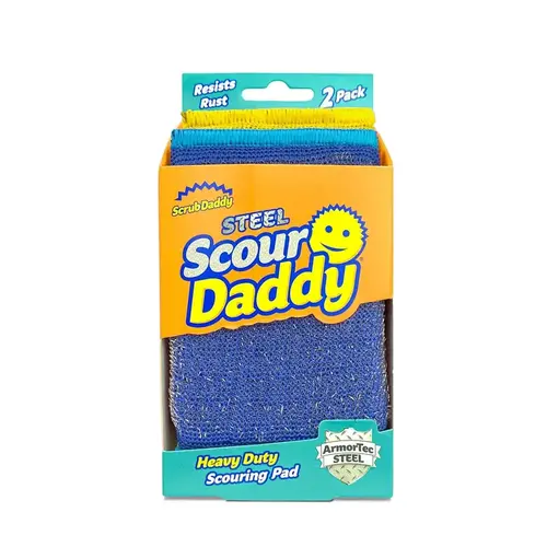 Scouring Pad Scour Daddy Heavy Duty For All Purpose Assorte - 2 per pack x6 packs