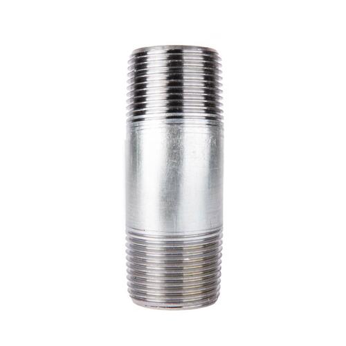 Nipple 1-1/4" MIP each X 1-1/4" D MIP in. Galvanized Steel 3-1/2" L Galvanized