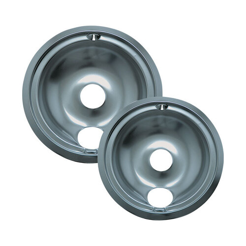 Range Kleen 16672X Drip Bowls Metal 8" W X 10.25" L Chrome