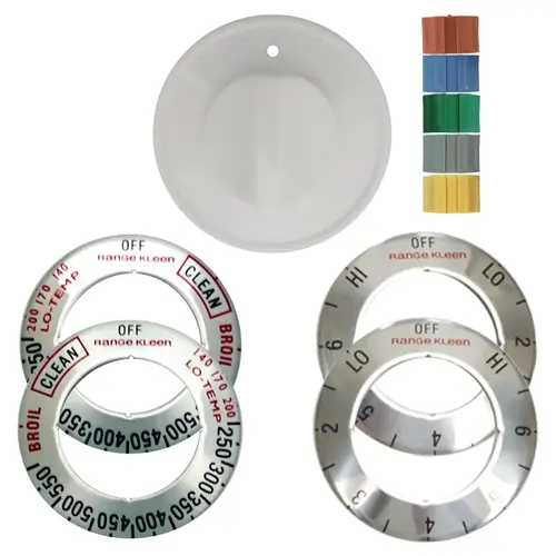 Range Kleen 8131 White Electric Range & Oven Knob Kit