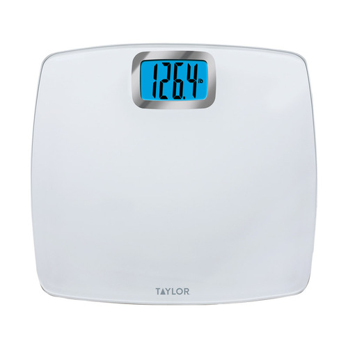 Bathroom Scale 440 lb Digital White White