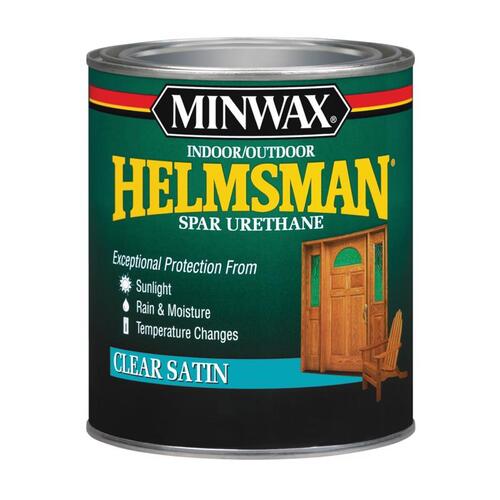 Spar Urethane Helmsman Satin Clear Oil-Based 1 qt Clear