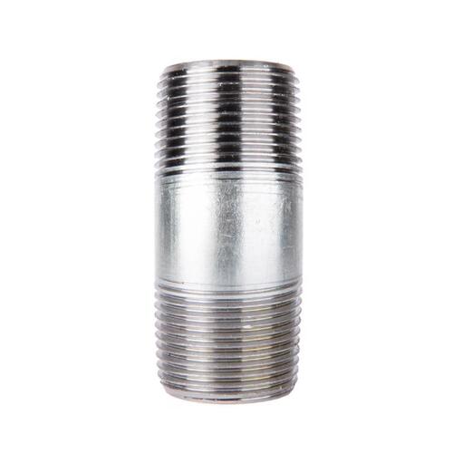 Nipple 1-1/4" MIP each X 1-1/4" D MIP in. Galvanized Steel 3" L Galvanized