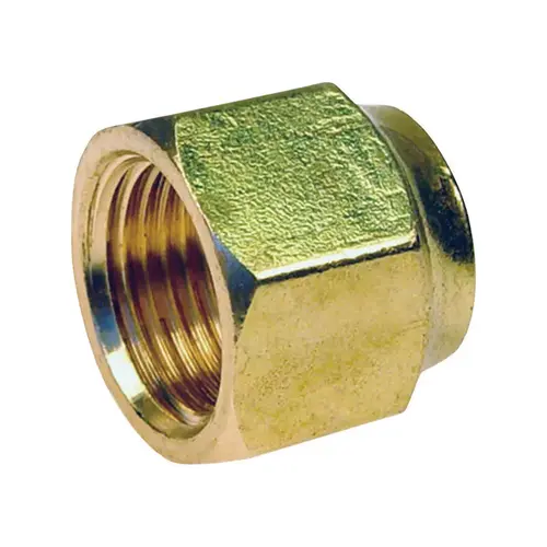 Forged Flare Nut 5/8" Flare T X 1/2" D CTS Brass - pack of 5