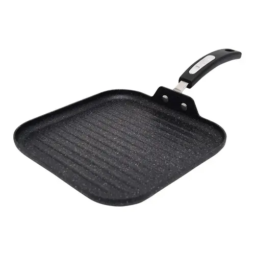 Starfrit 3.0321E+11 Grill Pan The Rock Aluminum Black Black