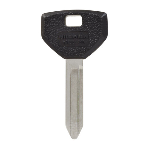 Key Blank Automotive Double For Chrysler Black/Silver - pack of 5