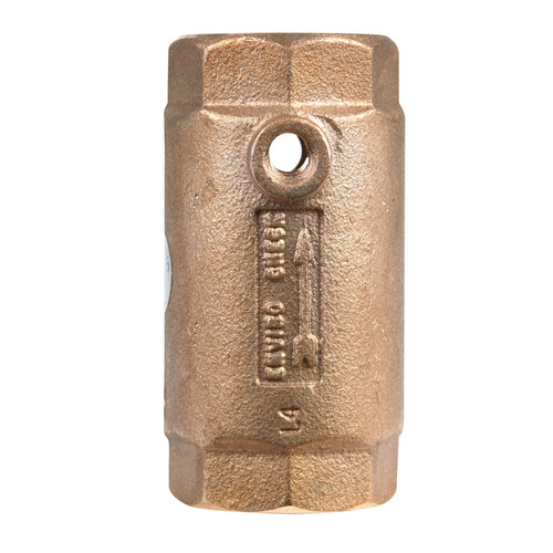Campbell 4062EVFD Check Valve Flomatic 1-1/4" D X 1-1/4" D FNPT x FNPT Red Brass Spring Loaded