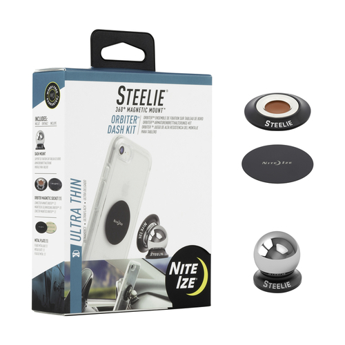 Nite Ize STODK-01-R8 Dash Kit Steelie Black Ultra Strong For All Mobile Devices Black
