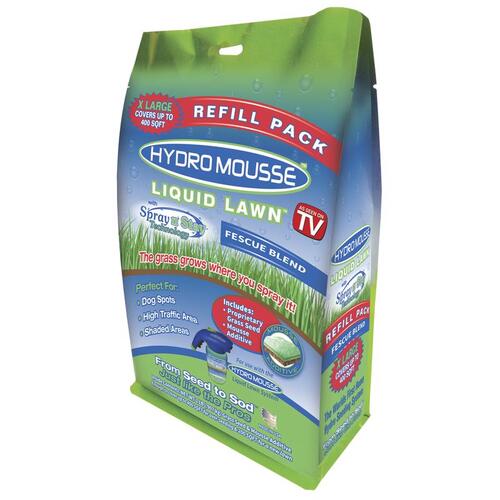 Hydro Mousse 165006 Grass Seed Liquid Lawn Fine Fescue Grass Full Sun 2 lb