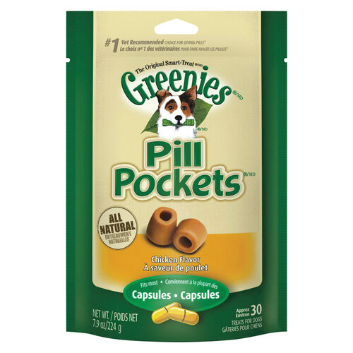 Greenies 428269 Treats Pill Pockets Chicken For Dog 7.9 oz
