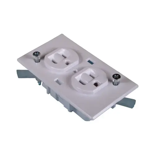 US Hardware E-162C RV Receptacle Conventional Duplex 15 amps White