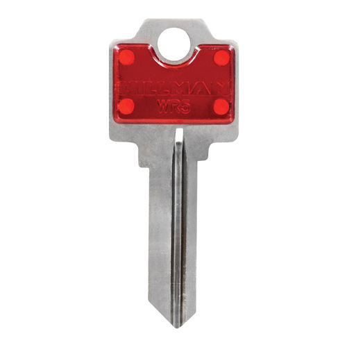 Hillman 86246 Key Blank ColorPlus Traditional Key House/Office Single Red