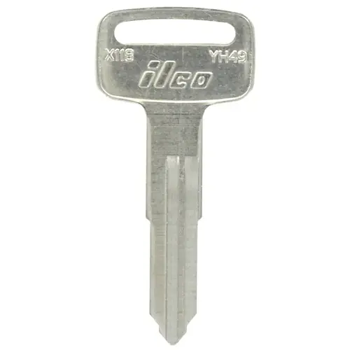 Key Blank Automotive YM60 Double For Yamaha Black/Silver