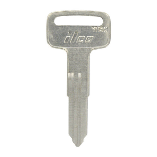 Key Blank Motorcycle YM61/YH50 Double For Yamaha Black/Silver - pack of 10