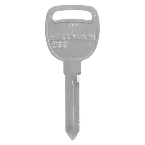 Key Blank Automotive Double For GM Silver