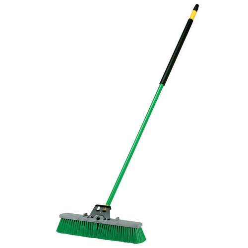 Multi-Surface Push Broom Bulldozer Polypropylene 18" Multicolored Green