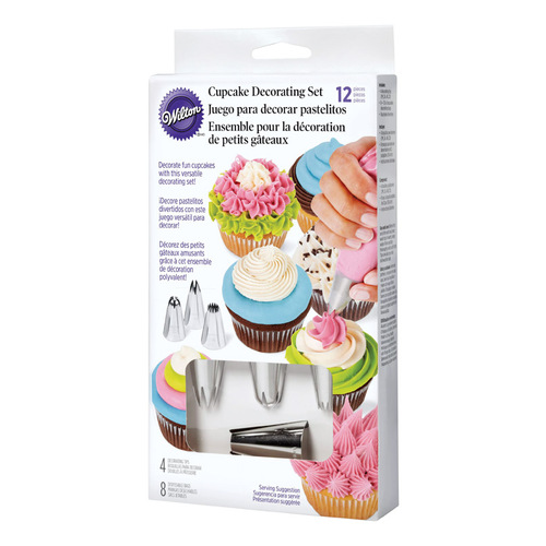 WILTON 191001626-XCP3 Cupcake Decorating Set Assorted Metal/Plastic Assorted - pack of 3