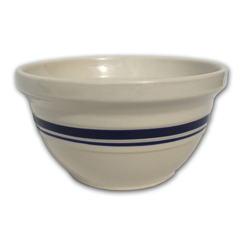 Mixing Bowl Dominion Ceramic 10" Blue / White Blue / White - pack of 4