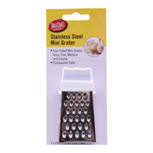 Mini Box Grater Silver Stainless Steel Silver