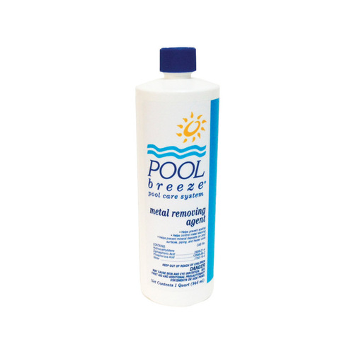 Pool Breeze 88495-XCP12 Metal Removing Agent Pool Care System Liquid 1 qt - pack of 12