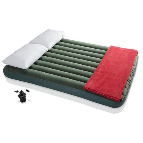 Air Mattress Queen Pump Included Green