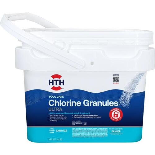 HTH 22018 Chlorinating Chemicals Pool Care Granule 18 lb
