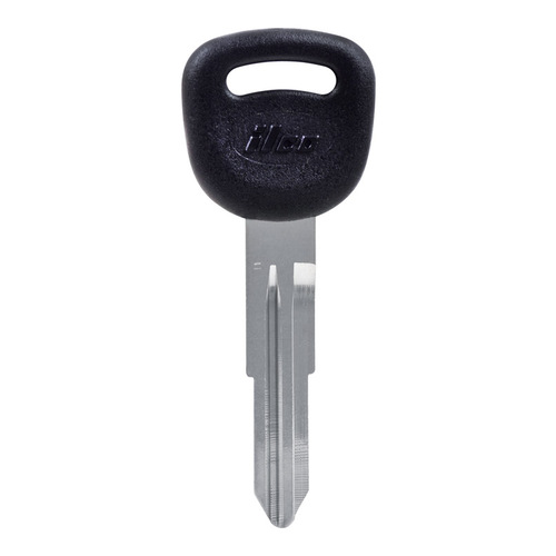 Key Blank Automotive Double For Kia Black/Silver