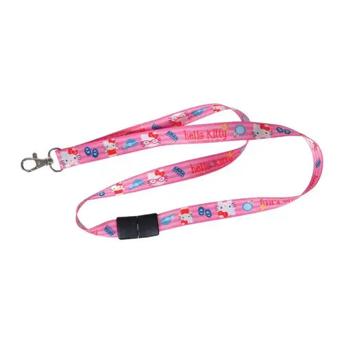 Lanyard Hello Kitty Polyester Multicolored Decorative Key Chain Multicolored