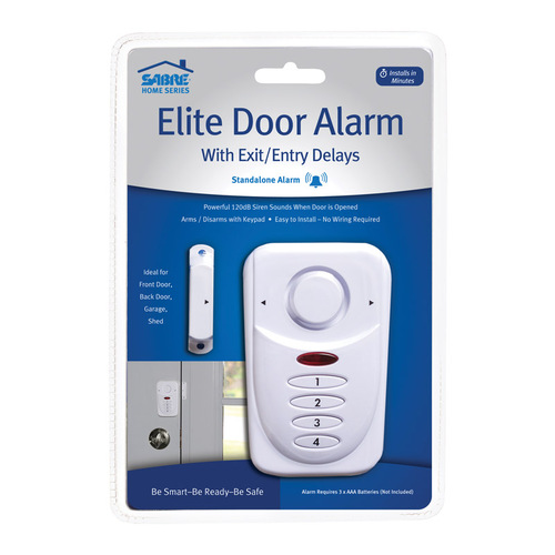 Sabre HS-EDA Door Alarm Elite White Plastic White