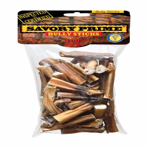 Savory Prime 310 Bully Stick Beef Grain Free For Dogs 10 oz 3-5"