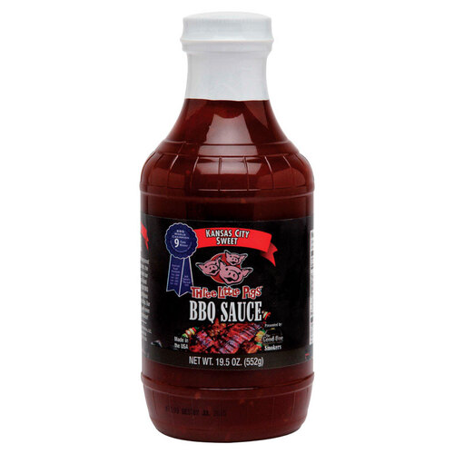 3-Little Pigs Kansas City BBQ Sauce, Sweet Flavor, 16 oz