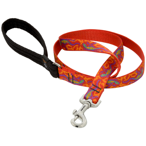Lupine Pet 41009 Leash Original Designs Multicolor Go Go Gecko Nylon Dog Multicolor