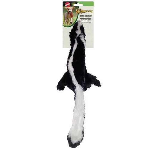 Spot 5369 Dog Toy Skinneeez Black/White Skunk Plush Medium Black/White