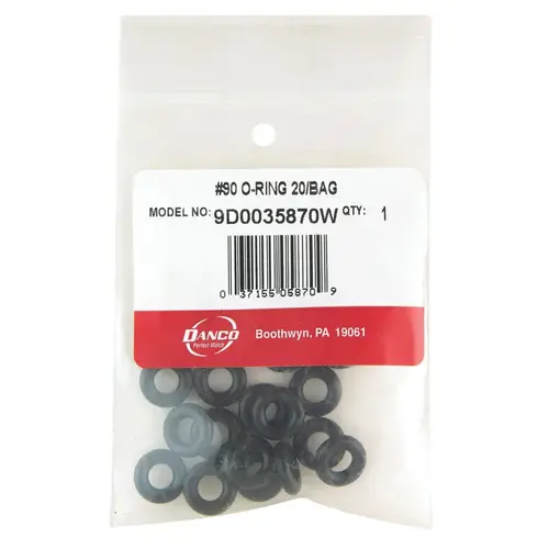 O-Ring 1/2" D X 1/4" D #90 Rubber