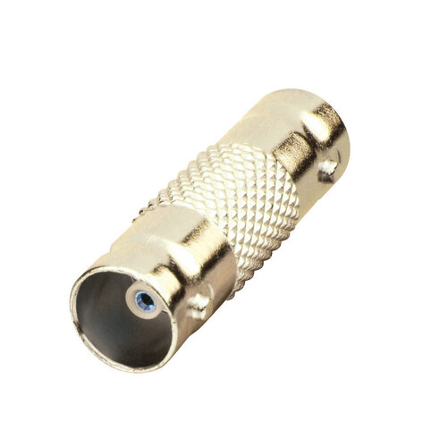 Coaxial Connector Just Hook It Up Push-On Dual F Gold